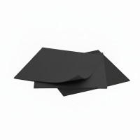 Харчова гума 3 мм листова 900х1000 мм (чорна, +80°С)