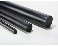 Поліацеталь 150 мм стрижень 500 мм (POM-C) чорний