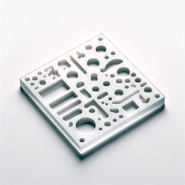 Лазерна різка оргскла та фрезеровка акрила за кресленням 