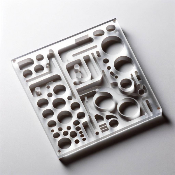 Лазерна різка оргскла та фрезеровка акрила за кресленням 