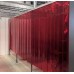 ПВХ завесы. Лента 2,0х200мм. (красная для сварки) для промышленных штор