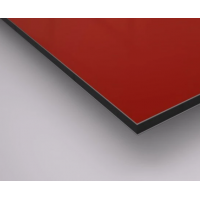 Композитная алюминиевая панель 3 мм, RAL 3020 красный (порезка по размеру)