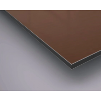 Композитная алюминиевая панель 3 мм, RAL 8011 коричневый (порезка по размеру)