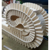 Конвейерная лента ПВХ с гофробортом и планками (PVC)