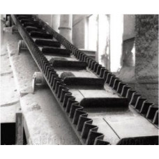 Стрічки транспортерні з гофробортамі, ковшами і ріфлямі