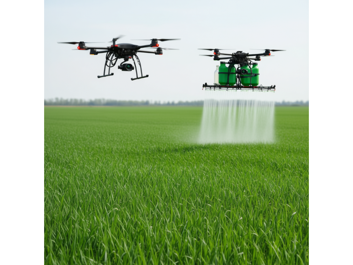 Мы уже слышали о дронах, которые опрыскивают посевы гербицидами и удобрениями. 