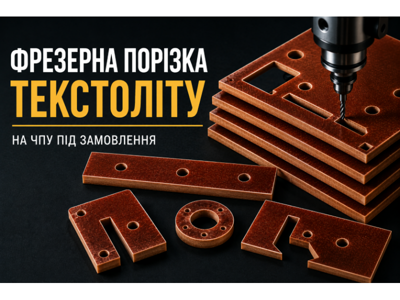 Фрезерна порізка текстоліту на ЧПУ під замовлення