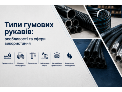 Гумові рукави: різновиди, їх особливості та застосування