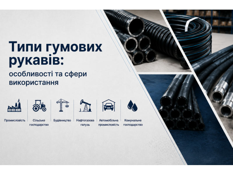 Гумові рукави: різновиди, їх особливості та застосування
