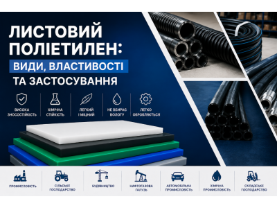 Поліетилен листовий - властивості та основні види