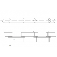 Цепи Тяговые пластинчатые ГОСТ 588-81 Присоеденительные элементы Тип 3.