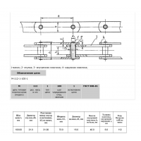 Ланцюг М112-1-100-1 L=4,0 м (CT Chain)