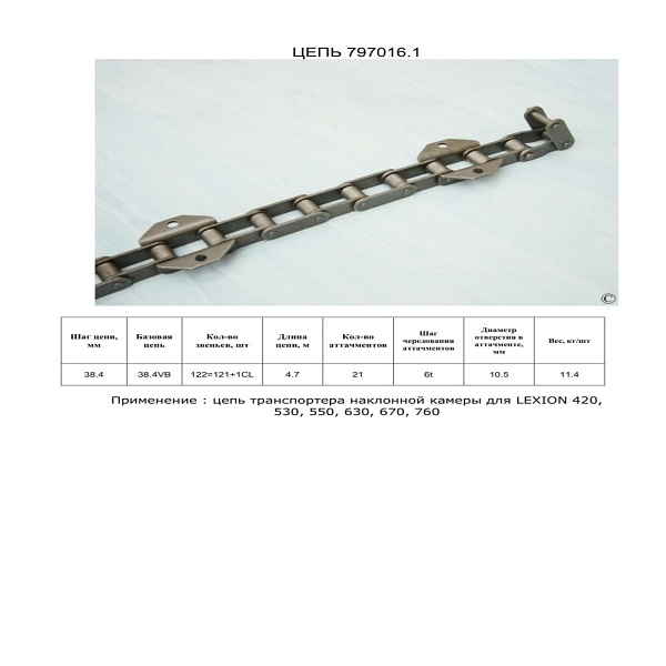Ланцюг 797016.1 (ТПК) (HELVIC)