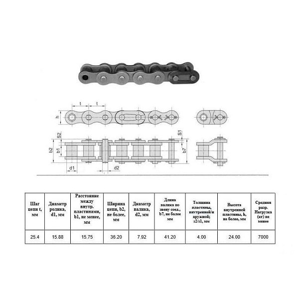 Ланцюг 80H-1 L=5,0 м (HELVIC)
