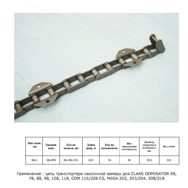 Ланцюг 6508432 (ТПК) (HELVIC)