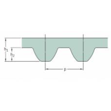 РЕМЕНЬ 2М  (шаг 2 мм) ЗУБЧАТЫЙ