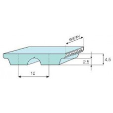 Ремень AT-10 полиуретановый (шаг 10 мм) зубчатый