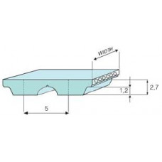 Ремень AT-5 полиуретановый (шаг 5 мм) зубчатый
