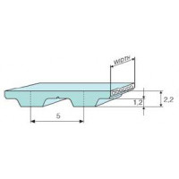 Ремень Т-5 полиуретановый (шаг 5 мм) зубчатый