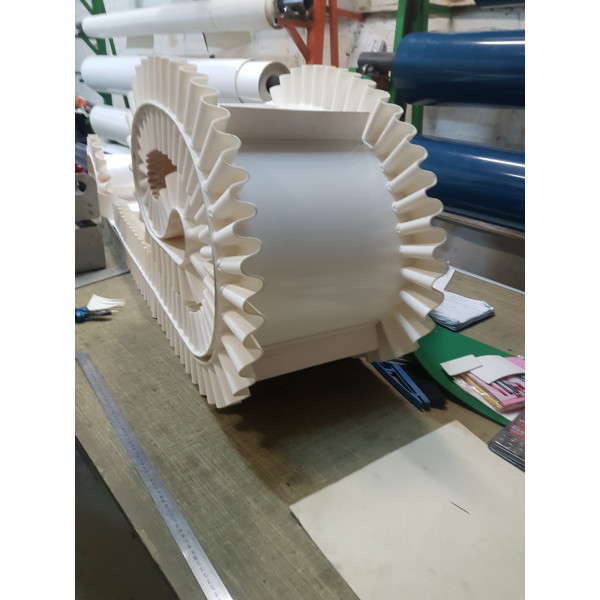 Конвейерная лента ПВХ с гофробортом и планками (PVC)