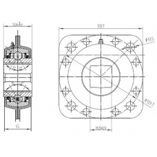 Корпус с подшипником FD 211 TPSSQ2