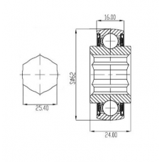 Підшипник 206 KRRB6