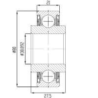 Подшипник 208 KRR4