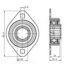 Корпус із підшипником W247647B