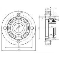Корпус с подшипником LSGR 207-TBS