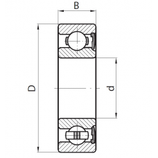  Подшипник 80017 (607 ZZ)