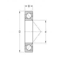 Подшипник 46207 (7207AС)