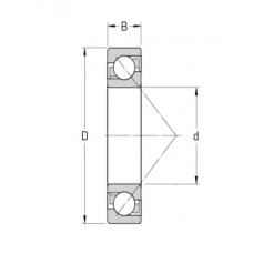  Подшипник 46208 (7208AС)