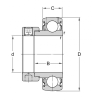 Подшипник YET 204 (AEL204 NOH)