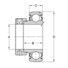 Подшипник YET 210 (AEL210 NOH)