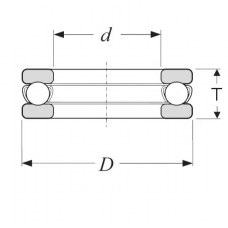 Підшипник 8309 (51309)