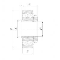 Підшипник 11204 (1205K+H205)