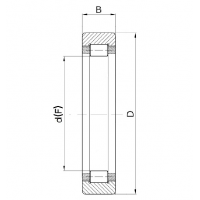 Подшипник 292208 (RNU208E)