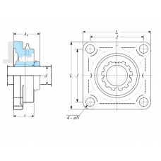  Корпус с подшипником UKF 210