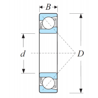 Подшипник 66408 (7408BM) Л