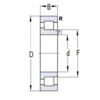 Подшипник 42224 Л (NJ224EM)