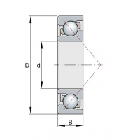 Подшипник 66322 Л (7322BM)