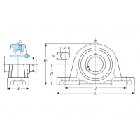 Корпус із підшипником UKP 209-J7