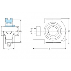 Корпус із підшипником UCT 205