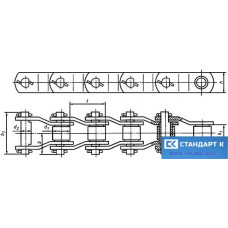 Цепи Приводные втулочные с изогнутыми пластинами ГОСТ 13568-97