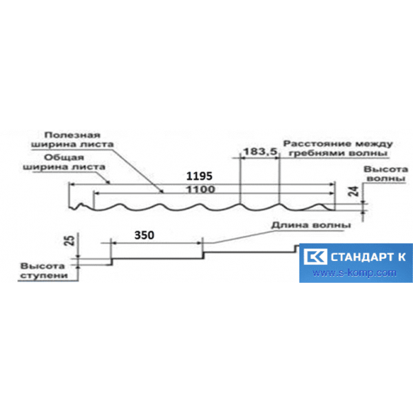 Металлочерепица (Monterrey) Монтеррей