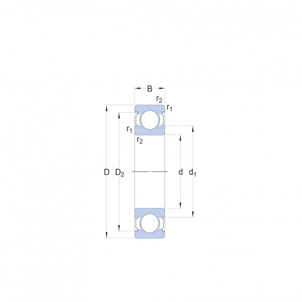Підшипник 180602 (62302 2RS) EXL