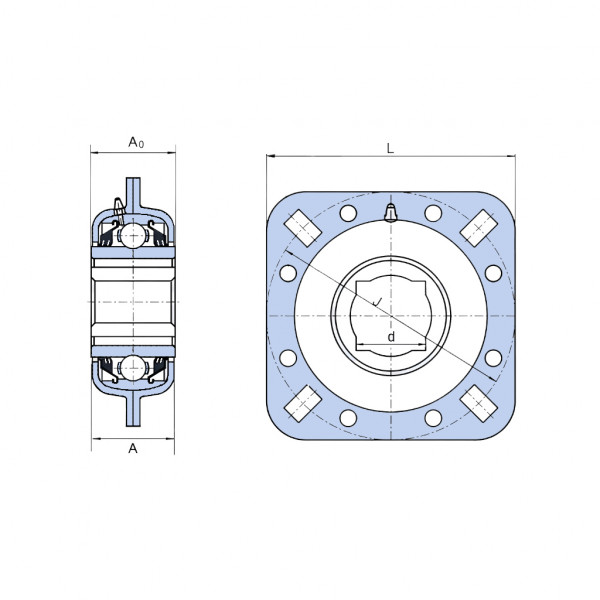 Підшипник DHU 1 1/8 S209 EXL