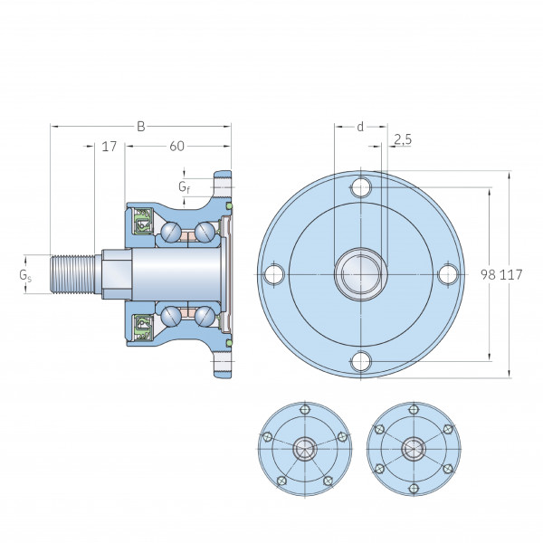 Ступица BAA 0006 SKF Agri Hub