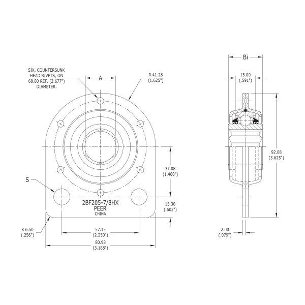 Подшипник PER.205HPPB2-2BF PEER