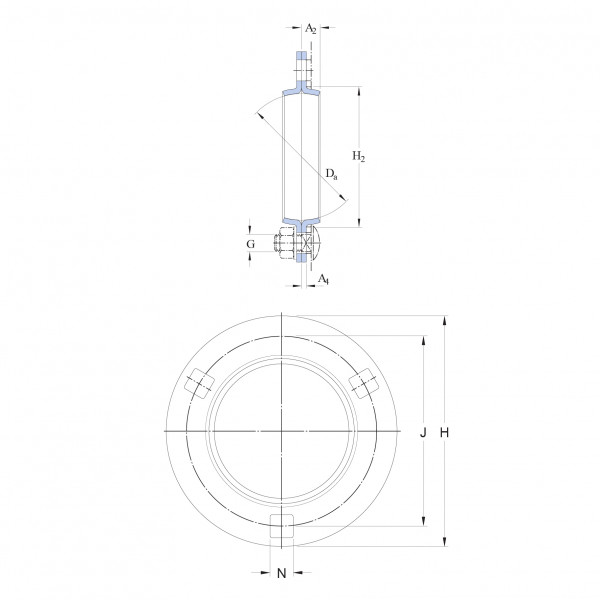 Корпус підшипника PF 72 SKF
